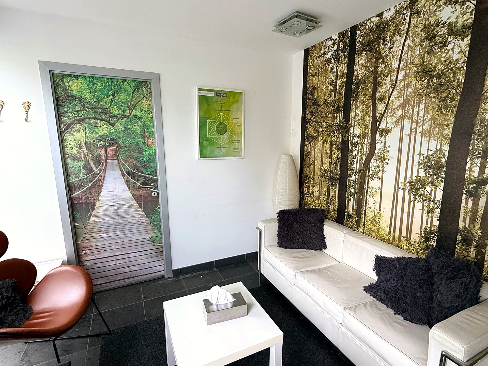 Wachtruimte van Psychepolis in Brasschaat